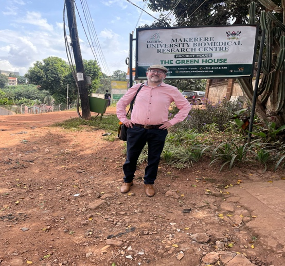Prof. Samuel Flores at the famous MakBRC “Green House